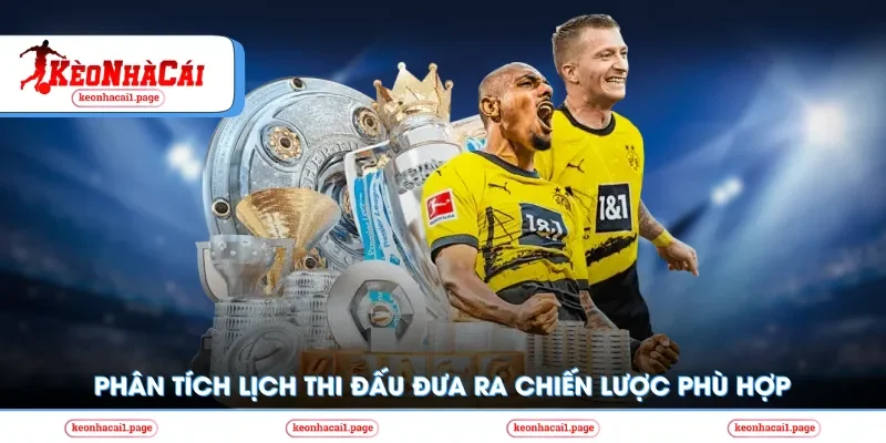 Theo dõi lịch thi đấu để đưa ra chiến lược