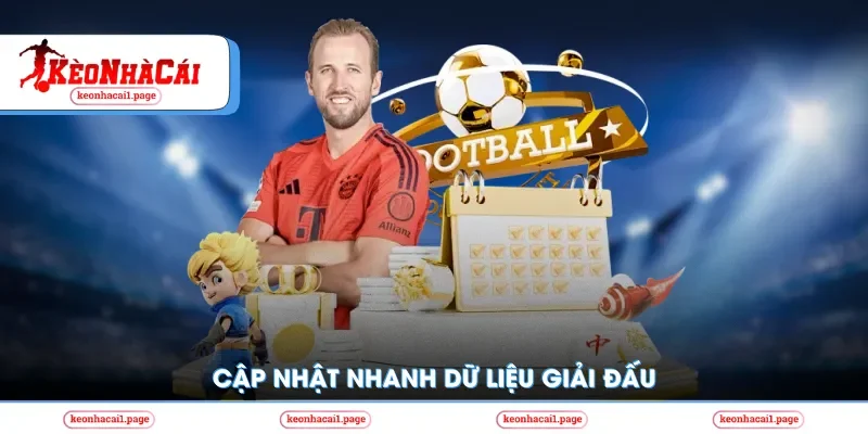 Cập nhật nhanh dữ liệu giải đấu